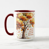 Fall Into Learning – Inspirational Autumn マグカップ (左)