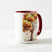 Fall Into Learning – Inspirational Autumn マグカップ (正面右)