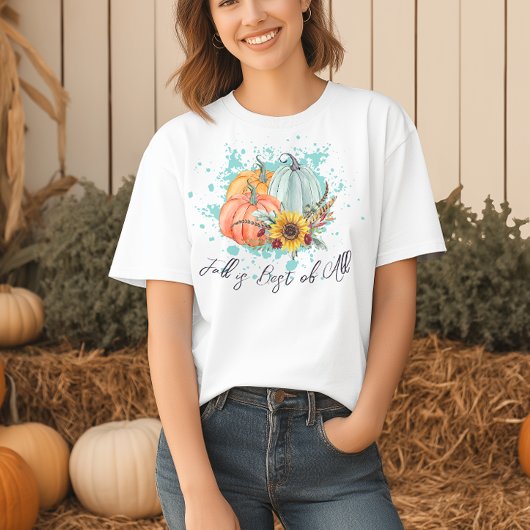 Fall is Best of All パンプキン Tシャツ