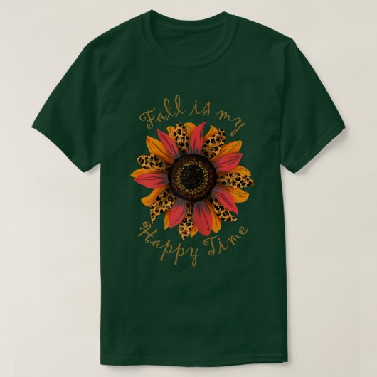 Fall is my Happy Time Autumn Colours Seasonal Fash Tシャツ (デザイン正面)