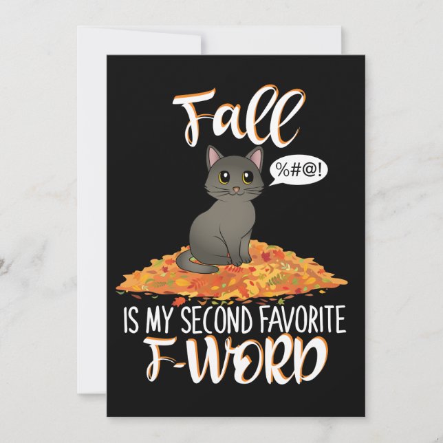 Fall is My Second Favorite F-Word - Cute Cat (正面)