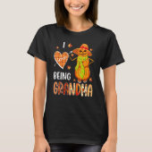 Fall Leaf Grandma Pumpkin Snowman Thanksgiving Aut Tシャツ (正面)