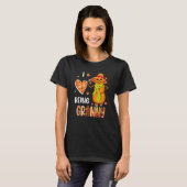 Fall Leaf Granny Pumpkin Snowman Thanksgiving Autu Tシャツ (正面フル)