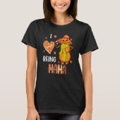 Fall Leaf Mama Pumpkin Snowman Thanksgiving Autumn Tシャツ (正面)