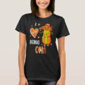 Fall Leaf Oma Pumpkin Snowman Thanksgiving Autumn  Tシャツ (正面)