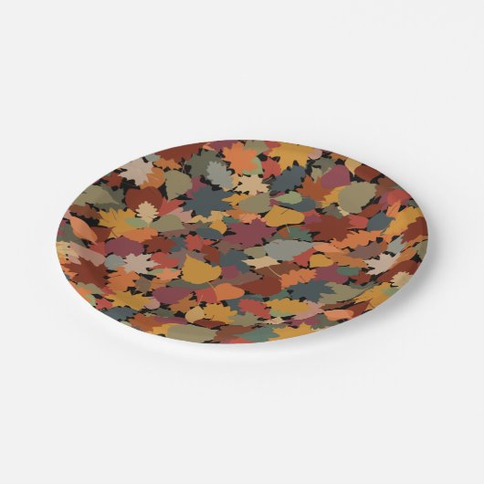 Fall & Leafs  ペーパープレート (アングル)
