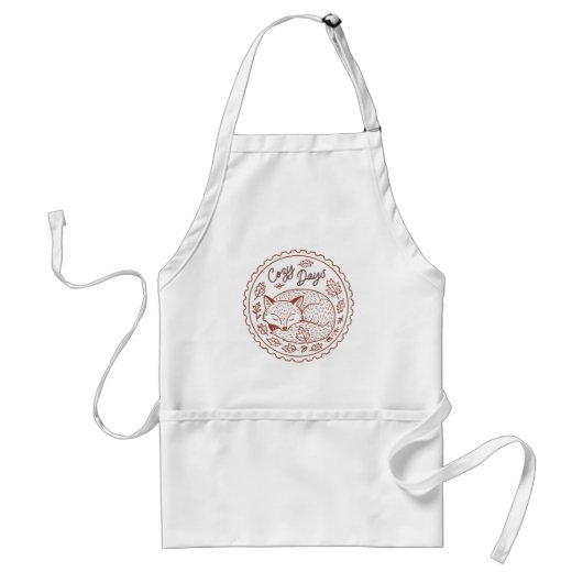 Fall Leaves Autumn Nature Apron スタンダードエプロン (正面)
