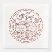 Fall Leaves Autumn Nature Paper Napkin (正面)