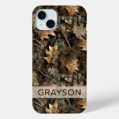 Fall Leaves Camouflage Personalized Case-Mate iPhoneケース (裏面)
