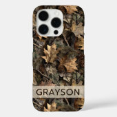 Fall Leaves Camouflage Personalized Case-Mate iPhoneケース (裏面)