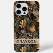 Fall Leaves Camouflage Personalized Case-Mate iPhoneケース (裏面)