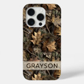 Fall Leaves Camouflage Personalized Case-Mate iPhoneケース (裏面)