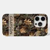 Fall Leaves Camouflage Personalized Case-Mate iPhoneケース (裏面 (横))