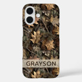 Fall Leaves Camouflage Personalized Case-Mate iPhoneケース (裏面)