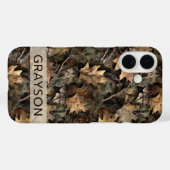 Fall Leaves Camouflage Personalized Case-Mate iPhoneケース (裏面 (横))