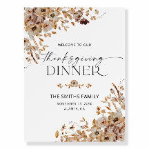 Fall Leaves Friendsgiving Dinner Foam Boards