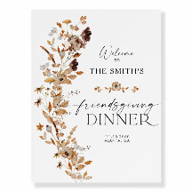 Fall Leaves Friendsgiving Dinner Foam Boards