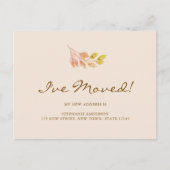 Fall Leaves I've Moved Moving 案内ポストカード (正面)