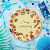 Fall Leaves Paper Plate ペーパープレート (パーティー)