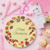 Fall Leaves Paper Plate ペーパープレート (パーティー)