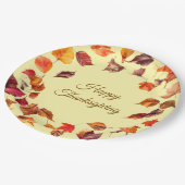Fall Leaves Paper Plate ペーパープレート (アングル)