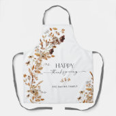 Fall Leaves Thanksgiving All-Over Print Apron エプロン (正面)