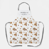 Fall Leaves Thanksgiving All-Over Print Apron エプロン (正面)