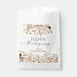 Fall Leaves Thanksgiving Dinner Favor Bags フェイバーバッグ