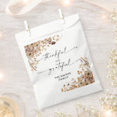 Fall Leaves Thanksgiving Dinner Favor Bags フェイバーバッグ (クリップ留めされた状態)