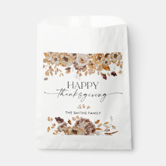 Fall Leaves Thanksgiving Dinner Favor Bags フェイバーバッグ