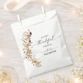 Fall Leaves Thanksgiving Dinner Favor Bags フェイバーバッグ (クリップ留めされた状態)