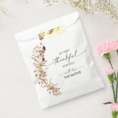 Fall Leaves Thanksgiving Dinner Favor Bags フェイバーバッグ (封をした状態)