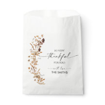 Fall Leaves Thanksgiving Dinner Favor Bags