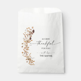 Fall Leaves Thanksgiving Dinner Favor Bags フェイバーバッグ