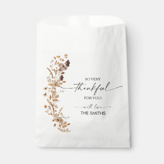 Fall Leaves Thanksgiving Dinner Favor Bags フェイバーバッグ
