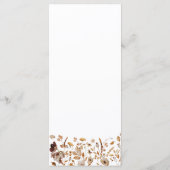 Fall Leaves Thanksgiving Dinner Flat Menu メニュー (裏面)