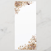 Fall Leaves Thanksgiving Dinner Flat Menu メニュー (裏面)