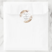 Fall Leaves Thanksgiving Dinner Sticker ラウンドシール (バッグ)