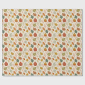 Fall Leaves Wrapping Paper – Cozy Autumn Gift Wrap ラッピングペーパー (フラット)