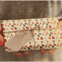 Fall Leaves Wrapping Paper – Cozy Autumn Gift Wrap ラッピングペーパー