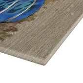 Fall Leopard Print Autumn Pumpkins On Plaid カッティングボード (角)