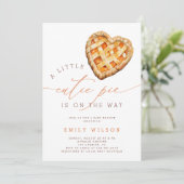 Fall Little Cutie Pie Gender Neutral Baby Shower 招待状 (スタンド正面)