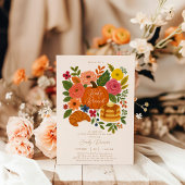 Fall Little Pumpkin Baby Shower Brunch 招待状