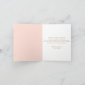 Fall Little Pumpkin Girl Baby Shower サンキューカード (内部)