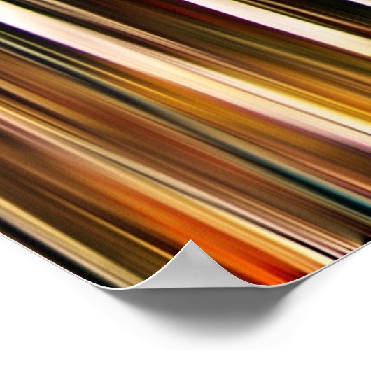 Fall maple tree forest modern autumn woods ポスター (角)