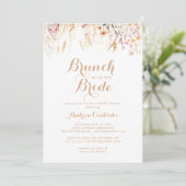 Fall Meadow Floral Brunch with the Bride Shower 招待状 (スタンド正面)