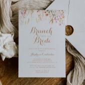 Fall Meadow Floral Brunch with the Bride Shower 招待状