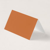Fall Modern Burnt orange Wedding Place Card (裏面)