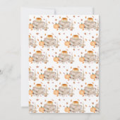 Fall New Chapter Will Soon Begin Baby Shower 招待状 (裏面)