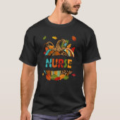 Fall Nurse Pumpkin Thankful Grateful Blessed Nurse Tシャツ (正面)